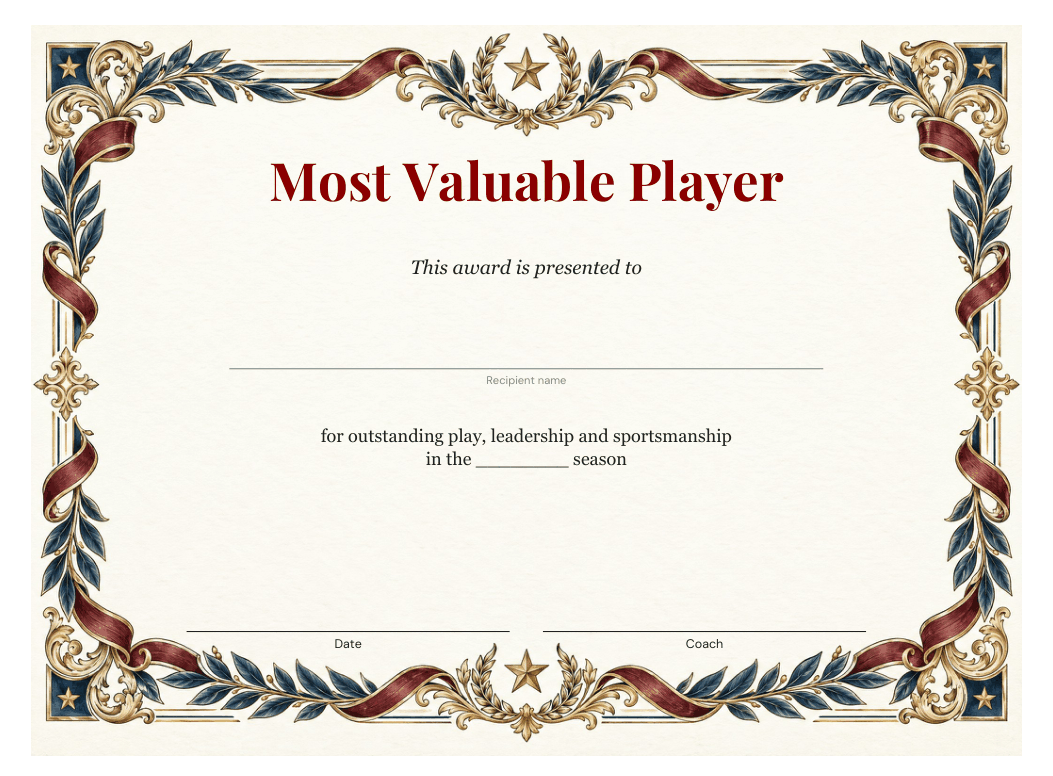 Preview of the first page of Most Valuable Player